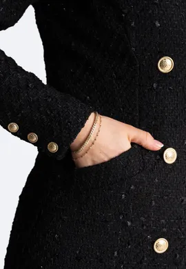 FIGL Pozłacana bransoletka przeplatana różnej grubości łańcuszkami